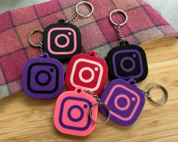 3D Instagram Nfc Keyring
